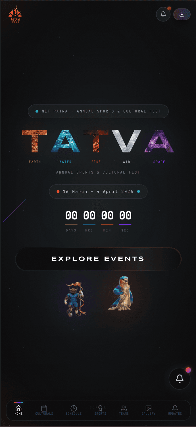 Tatva — iPhone 14 Pro Max screen